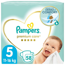 Pampers Premium Care Jumbo Pack Nadrágpelenka 11-16kg Junior 5 (58db) pelenka