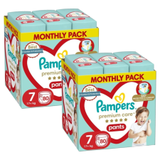 Pampers Premium Care Pants 2 havi Pelenkacsomag 17kg+ Junior 7 (160db) pelenka