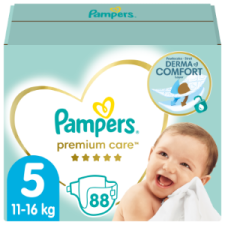 Pampers Premium Care Pelenka, 5 Méret, 88 db, 11kg-16kg pelenka