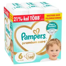 Pampers Premium Care pelenka 6, 13-18 kg, HAVI PELENKACSOMAG 140 db