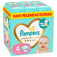 Pampers Premium Care pelenka, Maxi 4, 9-14 kg, HAVI PELENKACSOMAG 174 db pelenka