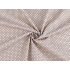  Pamut anyag pöttyös - Drapp dekorációs kellék