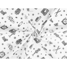  Pamut anyag rövidárú mintával dekorációs kellék