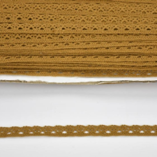 Pamut csipke bronz 1 cm x 2m méteráru