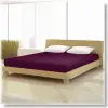  Pamut elasthan de luxe padlizsán lila színű gumis lepedő 120/130x200/220 cm-es matracra