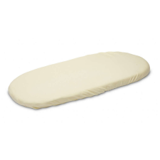Pamut gumis lepedő mózeskosárba 35*75cm - krémszínű babaágynemű, babapléd