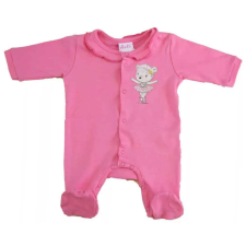  Pamut hosszú ujjú elöl patentos rugdalózó Balerina mintával (50) rugdalózó