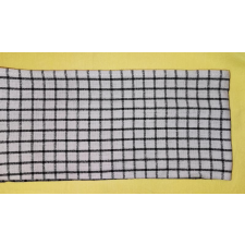  Pamut konyharuha, fekete kis kockás, 45X60 cm, akasztóval lakástextília