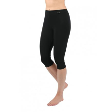  Pamut leggings - 3/4 capri - fekete XL