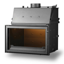 PanAqua 110 40 kW d250 központi fűtésre köthető, vízteres kandallóbetét (1259) kályha, kandalló