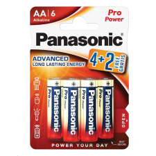 Panasonic 1.5V Alkáli AA ceruza elem Pro power (4+2db / csomag)  (LR6PPG-6BP4-2) (LR6PPG-6BP4-2) ceruzaelem