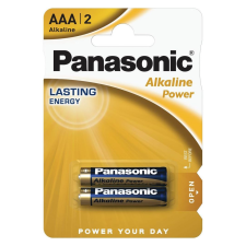 Panasonic 1.5V Alkáli AAA ceruza elem Alkaline Power (2db / csomag) (LR03APB/2BP) (LR03APB/2BP) ceruzaelem