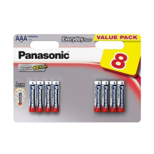 Panasonic 1.5V Alkáli AAA ceruza elem Everyday Power (8db / csomag)  (LR03EPS/8BW) (LR03EPS/8BW) ceruzaelem