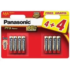 Panasonic 1.5V Alkáli AAA ceruza elem Pro power (8db / csomag) (LR03PPG/8BW) ceruzaelem