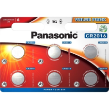 Panasonic CR2016L/6BP lítium gombelem (6 db / bliszter) gombelem