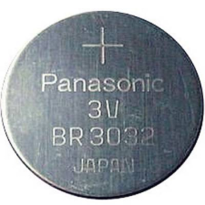 Panasonic CR3032 lítium gombelem, 3 V, 500 mA, Panasonic BR2032, DL3032, ECR3032, KCR3032, KL3032, KECR3032, LM3032 (BR3032) gombelem