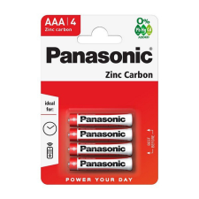 Panasonic elem (AAA, 1.5V, cink-karbon) 4db / csomag (R03RZ-4BP) ceruzaelem