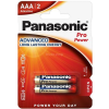 Panasonic Elem, AAA mikro, 2 db, PANASONIC "Pro power"