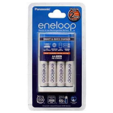 Panasonic Eneloop 4db AA 1900mAh akku + CC55 gyorstöltő digitális fényképező akkumulátor töltő