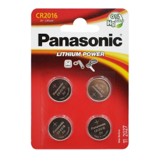 Panasonic gombelem (CR2016EL / 4B, 3V, lítium) 4db / csomag (CR2016EL-4B) (CR2016EL-4B) gombelem