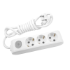 Panasonic Kapcsolós elosztó 3-as fehér, hosszabbító 3m vezetékkel