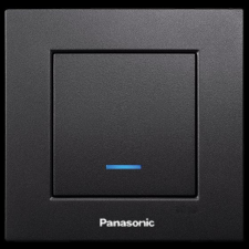 Panasonic Karre Plus egypólusú kapcsoló 101 jelzőfényes fekete (Keret nélkül) világítási kellék