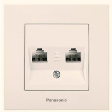 Panasonic Karre Plus RJ45 CAT 5E dupla FALI ALJZAT bézs (keret nélkül) villanyszerelés