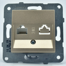 Panasonic Priza internet RJ45, cat 6, bronz, IP20, Panasonic Arkedia Slim / Karre Plus villanyszerelés