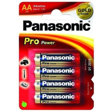 Panasonic Pro Power AA ceruza 1.5V szupertartós alkáli elemcsomag LR6PPG-4BP szünetmentes áramforrás