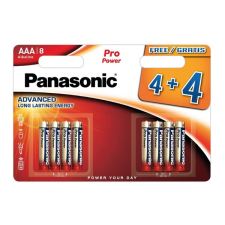 Panasonic PRO POWER tartós elem (AAA, LR03PPG, 1.5V, alkáli) 8db /csomag mobiltelefon, tablet alkatrész