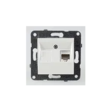 Panasonic RJ45 CAT 5E fali aljzat, keret nélkül, bézs villanyszerelés