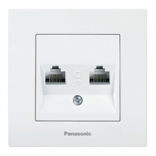 Panasonic Socket számítógép dupla macska 6 Karre Plus Pansonic, ST, fehér villanyszerelés