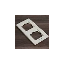 Panasonic Sorolókeret (2-es) függőleges, bézs, Panasonic feliratos villanyszerelés