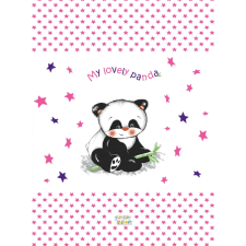 Panda Babastar merev pelenkázó lap 50*80 cm - rózsaszín panda pelenkázó matrac