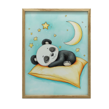 PANDA FALI PLAKÁT PÁRNÁN KERET NÉLKÜL 50x70 CM MATTE grafika, keretezett kép
