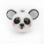 Panda Gömb 6,5 cm panda fej karácsonyi