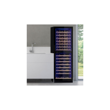  Pando PVZL-180-165CRL borhűtő, szabadonálló, fekete, balos borhűtőgép