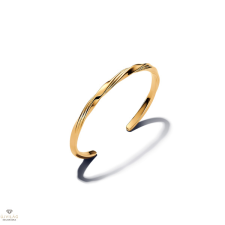 Pandora 14K aranyozott Csavart nyitott karperec 17,5 cm - 563869C00-2 karkötő