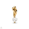 Pandora 14k aranyozott fazettált áttetsző örökkévalóság kör függő charm - 763462C04