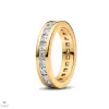 Pandora 14K aranyozott örökkévalóság csatorna foglalatú gyűrű 58-as méret - 163797C01-58