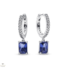 Pandora Csillogó Kék Köves Szögletes fülbevaló - 292381C01