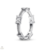 Pandora Csillogó Szögletes Pavé gyűrű 50-es méret - 192397C01-50