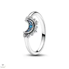 Pandora Égszínkék szikrázó hold gyűrű 54-es méret - 192675C01-54 gyűrű