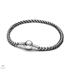 Pandora Fekete zsinóros lánc karkötő 23 cm - 593816C02-23 karkötő