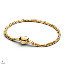 Pandora Gravírozható Szív kígyólánc karkötő 19 cm - 564236C00-19 karkötő