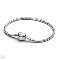 Pandora Gravírozható Szív kígyólánc karkötő 21 cm - 594236C00-21 karkötő
