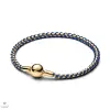 Pandora Kék zsinóros lánc karkötő 16 cm - 563816C02-16