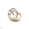 Pandora kéttónusú Mostohaanya összefonódott szívek charm - 763244C00