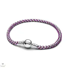 Pandora Lila zsinóros lánc karkötő 20 cm - 593816C03-20 karkötő