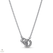 Pandora logó összefonódott kör ezüst nyaklánc cirkóniával - 392736C01-45 nyaklánc
